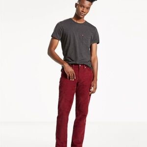 Red Corduroy Pants Levi's